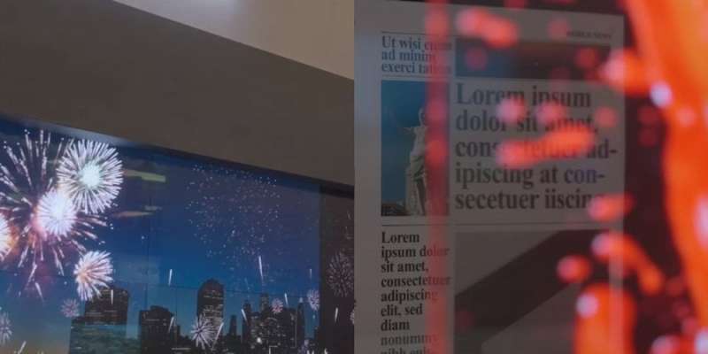 Техніка з&nbsp;майбутнього. Samsung представила перший у&nbsp;світі прозорий дисплей&nbsp;&mdash; відео