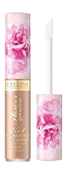 Eveline Flower Garden Waterproof 2-in-1 Eyeshadow&nbsp;Жидкие тени для век | 02