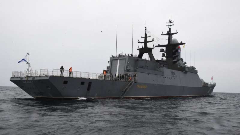 Отряд боевых кораблей ВМФ России прибыл в Китай